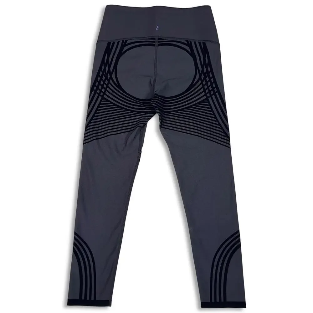 FANKA Body Sculpt 7/8 Leggings M Black High Rise Reversible Compression Yoga - Picture 2 of 14